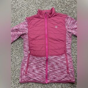 Ariat Tek Heathered Pink Jacket a small